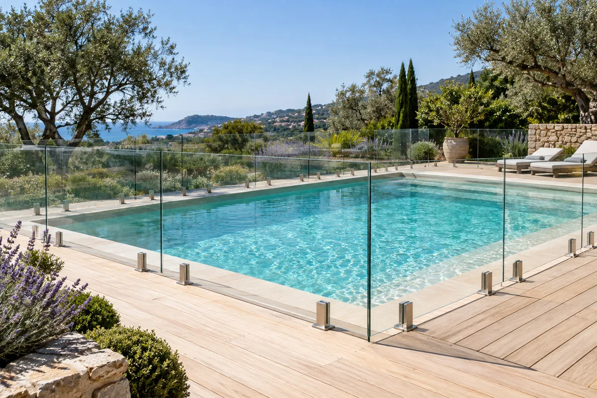 Barrière de piscine en verre : norme, choix et pose