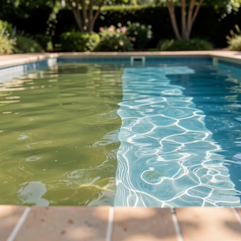 Eau verte piscine : causes et traitement pour la rattraper